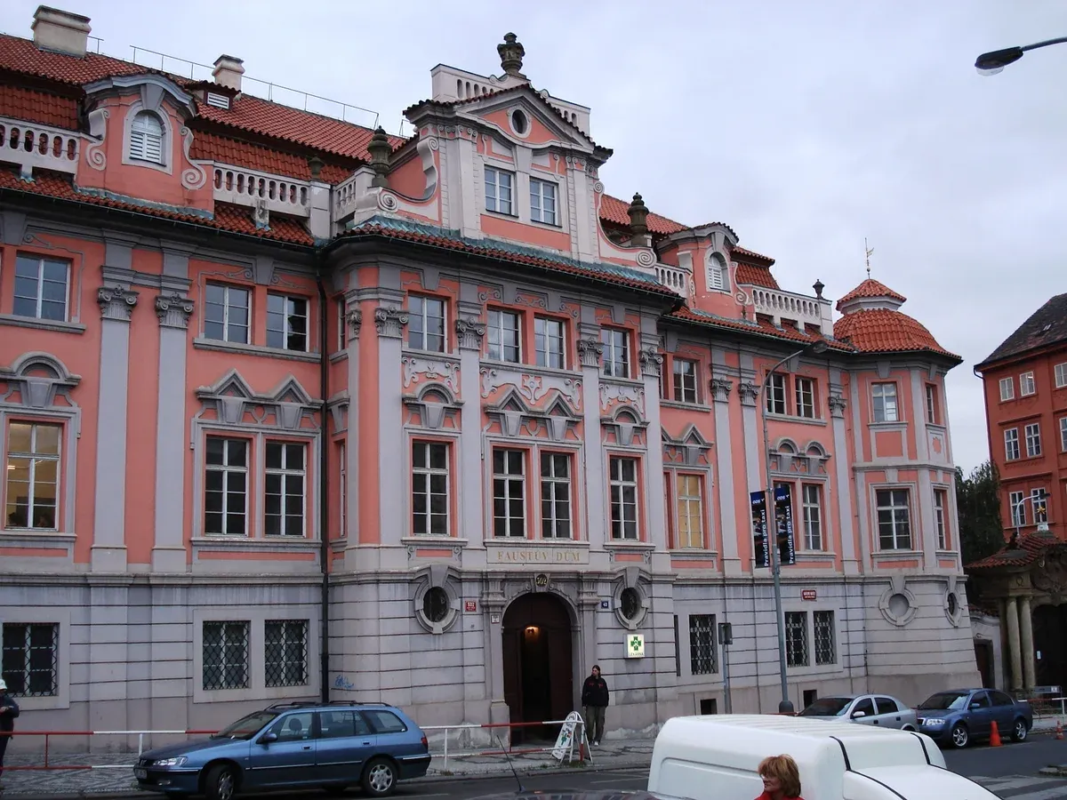 Faust House, one of the haunted places in Prague you can see free before or after a ghost tour in Prague
